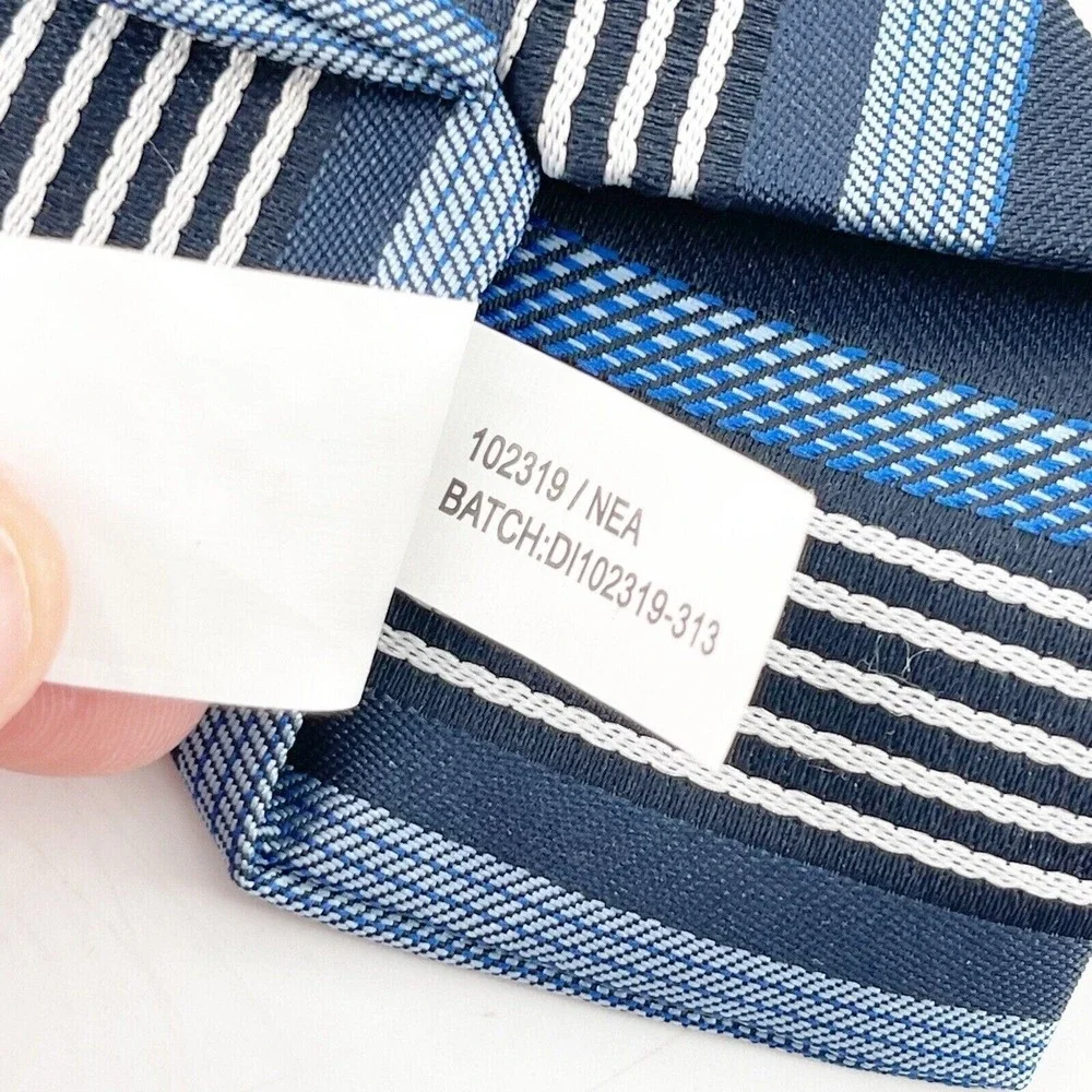 Boys 2 Piece Tie‎ Set Blue Striped Necktie Red Patterned Bow Formal Wear Clip